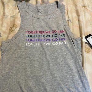 Peloton Grey Racer Tank